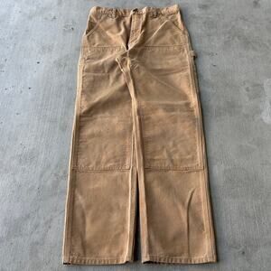 Vintage Y2K Carhartt brown double knee work wear carpenter pants